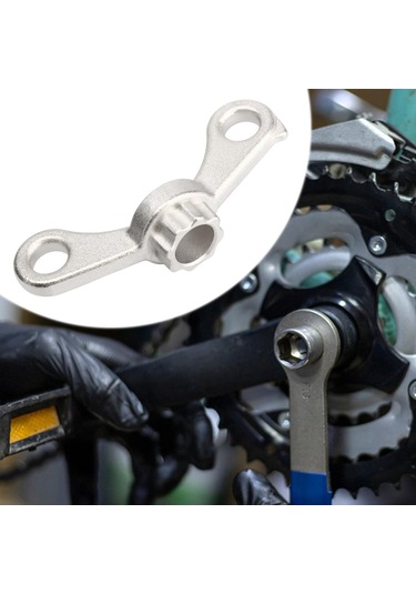 Homyl Krank Ayar Kapağı Aracı Profesyonel Anahtar Bisiklet Gümüş