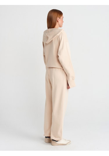 Dilvin 70458 Basic Jogger Pantolon- Açık Bej
