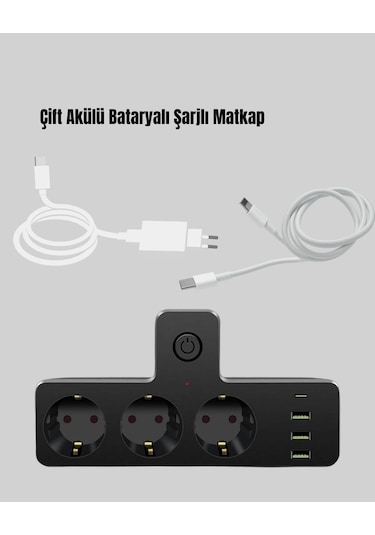 Ceylan Adam Ev Ve Ofis İçin Akıllı Çoklu Priz 7 Girişli Standart