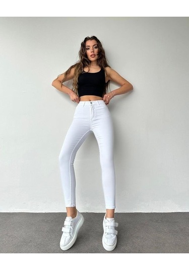 Gabardin Kumaş Yüksek Bel Pantolon 94cm Xlbel36cm Bediva 001