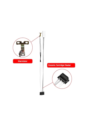 Monyee Bambu Lab A1/a1 Mini 24v 80w Fırın Elemanı Termistör Kablolu Seti 173mm Adaptörlü 3d Yazıcı Parçası
