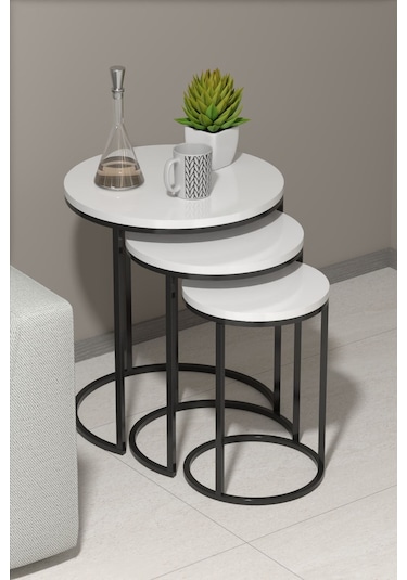 Zigon Sehpa C Lüx Beyaz