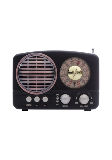 Nostaljik Fm Radyo Bluetooth-Usb-Retro Meier M161-Bt