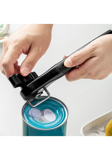 Suntek Açık Konserve Kavanoz Açma Cihazı Katı Pürüzsüz Siyah