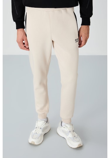 Tommy Life Cesar Bej Cepli Şardonlu Erkek Eşofman Alt - 84929 Bej