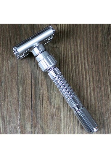 Alaşımlı Ayarlanabilir Başlıklı Ve Seyahat Çantası Dahil Manuel Çift Kenarlı Tıraş Güvenlik Tıraş Bıçakları