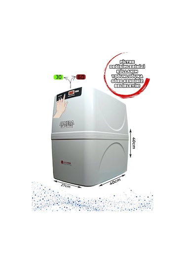 Premium 12 Lt Su Arıtma Cihazı Antibakteriyel Çelik Tank Lüks Musluk En Az Atık Kolay Kurulum