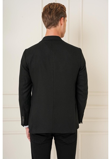 C 685 Slim Fit Siyah Spor Ceket Siyah