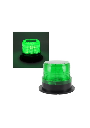 Suofeng Güneş Enerjili Yeşil Led Uyarı Lambası - Su Geçirmez, Manyetik Tabanlı, 50 Saat Süreli İşlev - Araçlar İçin Buz Kazıcı, Forklift, Kamyon