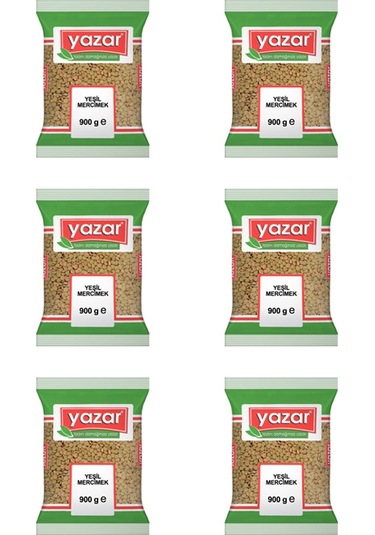 Yazar Yeşil Mercimek 6 x 900 G