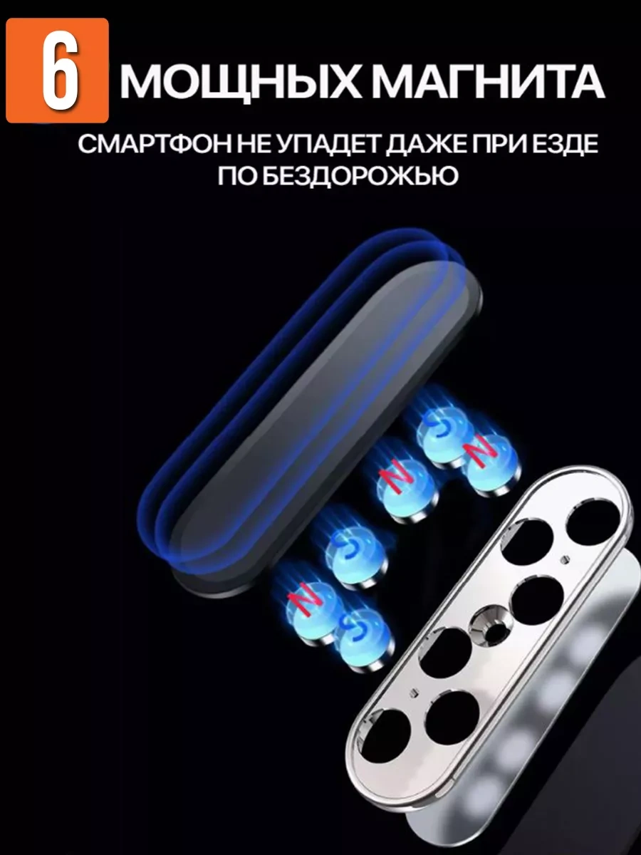 4-electronics Araba İçin Manyetik Telefon Tutucu 232650893 Siyah