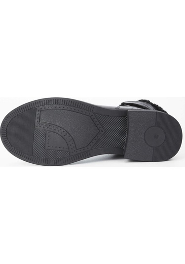 Tamer Tanca Kadın Hakiki Deri Siyah Deri Casual Bot 231 91k Bn Bot Sk23/24 Sıyah Dr Siyah