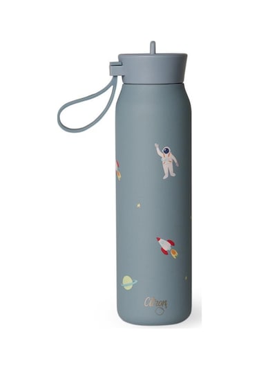 Citron 3 Katmanlı Paslanmaz Çelik Termos Seti 350 Ml - Spaceship Mavi