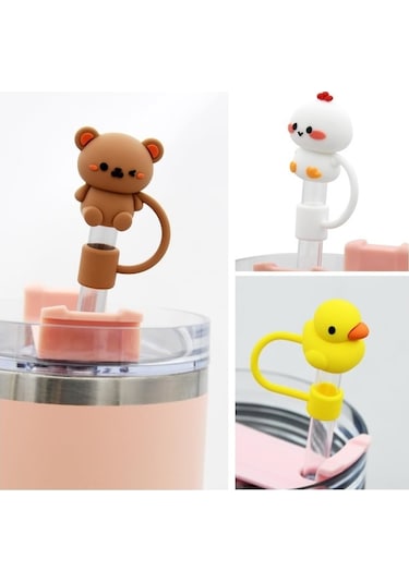 Novahub Stanley Tumbler Uyumlu Silikon Pipet Kapağı 5 Adet 30/40 Oz 001 615