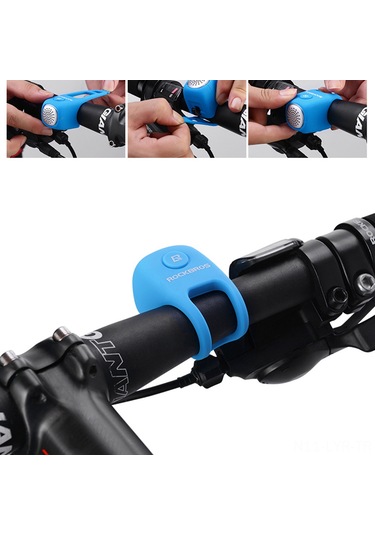 Ranyeek Yağmura Dayanıklı Yüksek Sesli Elektrikli Bisiklet Zili - 90db Silikon Kılıflı Mtb Aksesuarı 5 Renk Seçeneği Gümüş