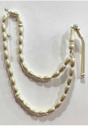 Tespih Vizyon İşlemeli Gümüş Tespih F16002095