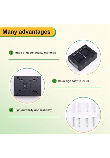 Açık Bahçe Güneş Duvar Işıkları Yukarı Ve Aşağı Su Geçirmez Duvar Işıkları, A Siyah