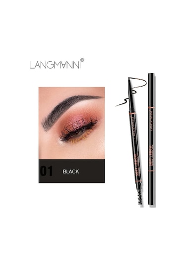 Langmanni Çift Başlı Dönebilen Kaş Kalemi, 1,5 Mm Çaplı İnce Dolum Suya 18638-01 Dark Topaz