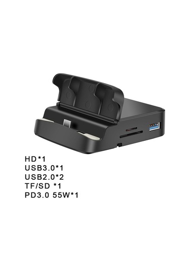 Samdoo 8-in-1 Type-c Hub: Usb3.0/2.0, Hd, Sd/tf Kart Okuyucu, 55w Pd Şarj, Masaüstü Tutucu İle Genişletme Dökümesi