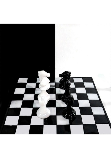 Satranç Taşı Reçine Kaplama Kalıbı 3d Uluslararası Satranç Siliko Diğer