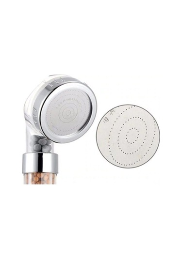 Peak Star Filtreli Su Tasarruflu Boncuklu Duş Başlığı Seti Gümüş
