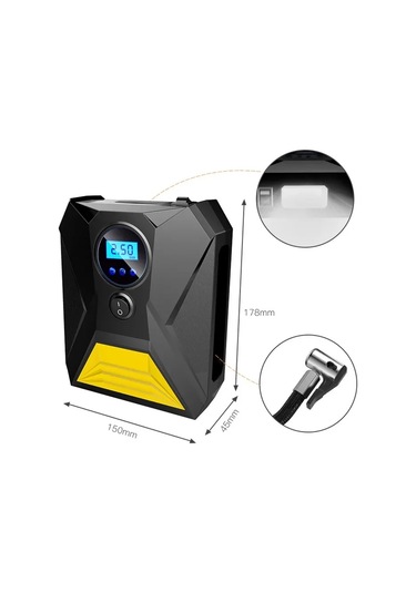 Jialan Dijital Araba Şişme Pompa Elektrikli Lastik Hava