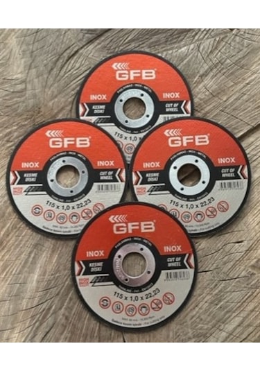 Gfb 115mm İnox Metal Kesici Taş İnce Metal Çelik Kesici Taş 4adet