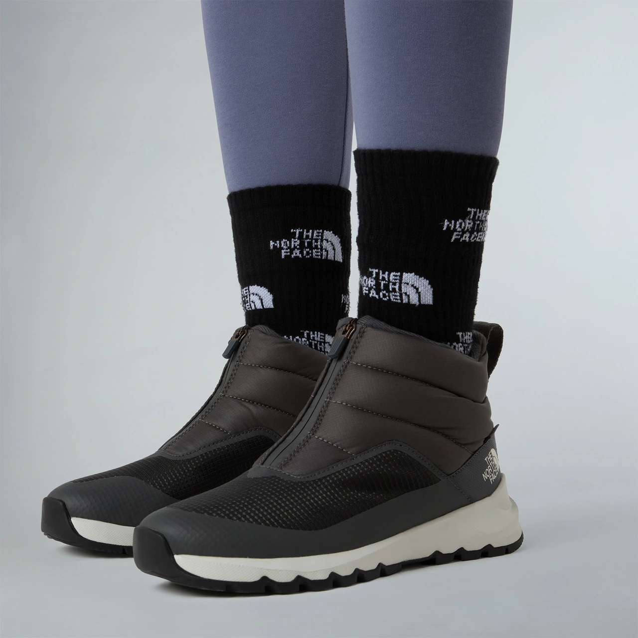 The North Face Thermoball Progressive Fermuarlı Kadın Gri Bot Nf0a5lwfcıh1 Gri