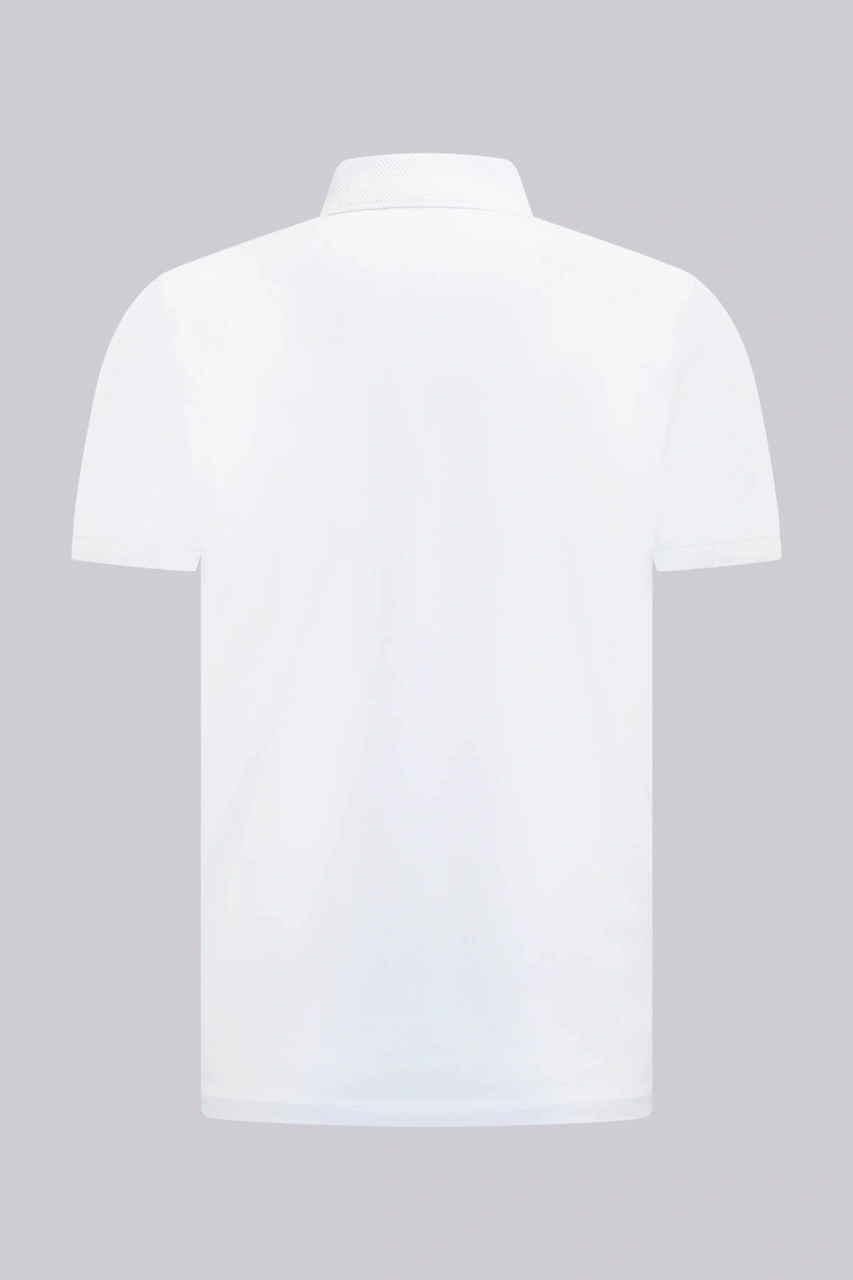Hatemoğlu Beyaz Regular Fit Polo Yaka Pamuklu Tişört 350501