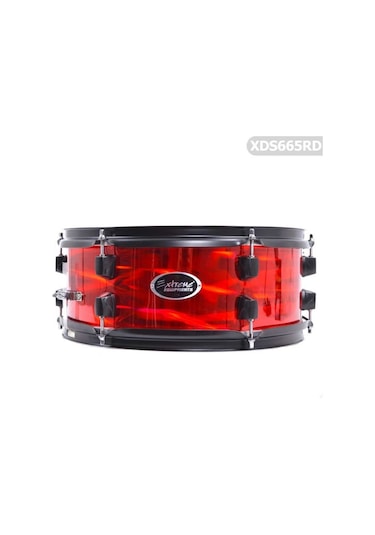 Extreme Xds665 Rd - Metalik Kırmızı Akustik Davul Seti