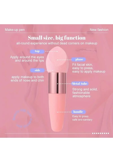 3 Adet Makyaj Süngeri Güzellik Fondöteni Karıştırma Süngeri Makyaj Süngeri Kama Fondöten Süngerleri Saplı Kozmetik Karıştırıcı Profesyonel Güzellik Süngeri Karıştırıcı