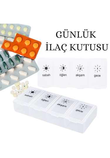1 Adet Günlük İlaç Kutusu İlaç Kutusu Düzenleyici