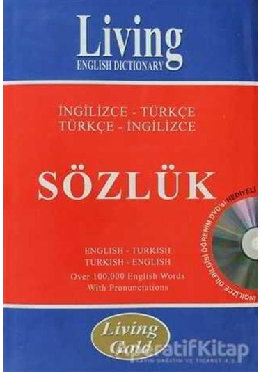 Living Gold İngilizce-Türkçe - Türkçe-İngilizce Sözlük- Living English Dictionary
