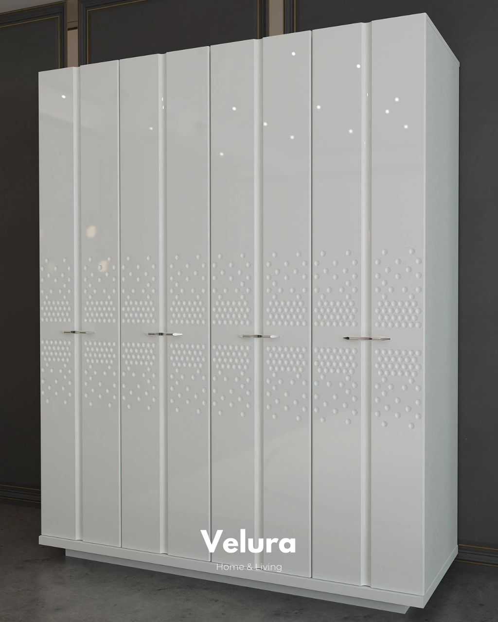 Yıldız 4 Kapaklı Dolap Gardırop Beyaz