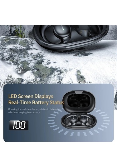 Flybuy T80 Hava İletim Spor Kulaklık Tws Bluetooth Siyah