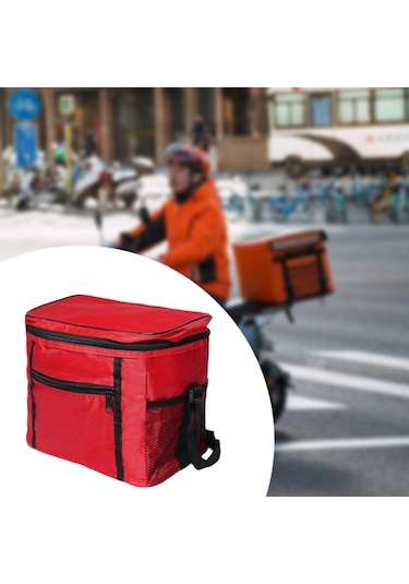 Suntek Yalıtımlı Soğutucu Çanta Catering Ofisi Kırmızı