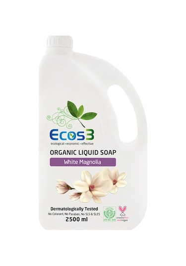 Ecos3 Beyaz Manolya Organik Sıvı Sabun 2500 ML