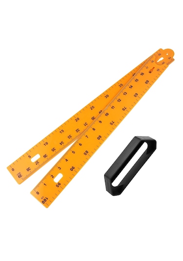 2 Parçalı Plastik Tutma Saplı Cm/inch 1.metre Manifatura Cetveli