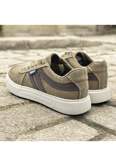 032 Ortopedik Taban Günlük Erkek Keten Spor Ayakkabı Erkek Spor Ayakkabı Vizon