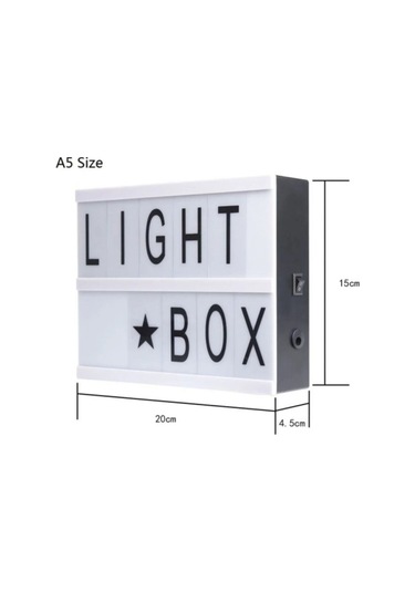 A5 Işıklı Lightbox Harfli Mesaj Panosu, Led Aydınlatmalı Harfli Işıklı Pano 10