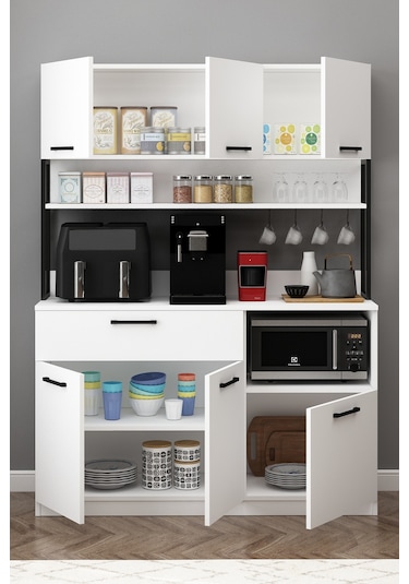 Ervin Kahve Köşesi 3 Kapaklı Airfry Kiler Dolabı Çok Amaçlı Erzak Dolabı Beyaz Beyaz Ervin Kahve Köşesi 3 Kapaklı Airfry Kiler Dolabı Çok Amaçlı Erzak Dolabı Beyaz Beyaz