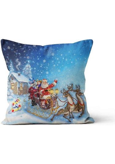 Ev Dekorasyonu Yastık Kılıfı Noel Baskılı Yastık Kılıfı Y0005 Diğer