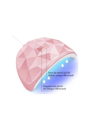 Lulaa 54w Usb Kabin Uv Led Tırnak Jeli Led Lamba Çivi Aksesuarları İçin A-pink Usb
