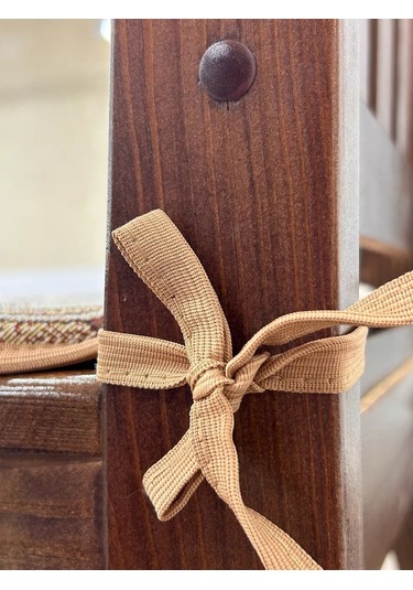 Iv-trik-stail 43x43 Kare Bağcıklı Goblen Sandalye Yastığı 183963973 Bej