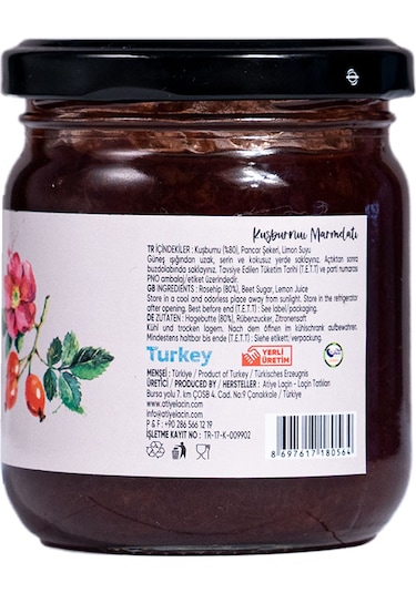Atiye Laçin Kuşburnu Marmelatı 220 G