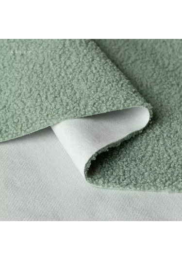 Arben Dikiş İçin Bravo Wasabı 140x100 Kuzu Bükle Kumaş 183367069 Açık Yeşil