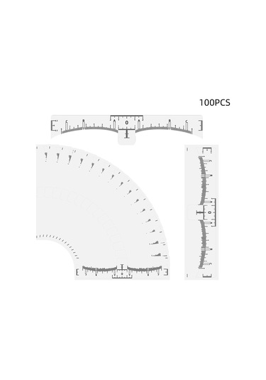 Wezone Pvc Kirli Olmayan Kaş Tasarım Çizgileri - Doğru Konumlandırma Ve Simetri İçin Tek Kullandım 100 Adet