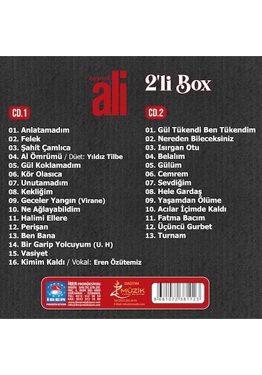 Kıvırcık Ali - Veda & Sevdiklerim (2'Li Box CD)