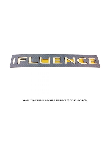 Renault Fluence Bagaj Yazısı Arma Yapıştırma 27cmx2.9cm
