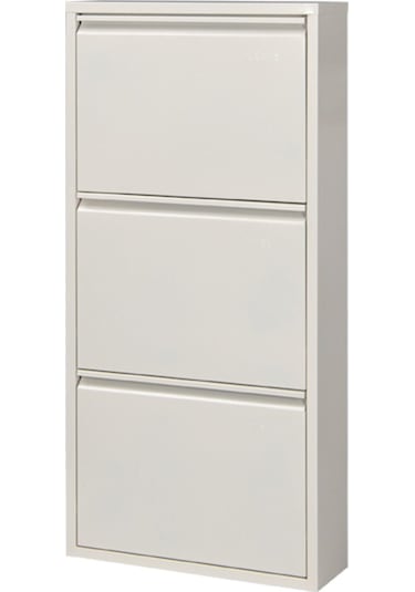 Kaser 3'Lü Krem Metal Ayakkabılık Krem